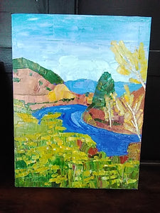 "Aspen Near a River" by Susan Tormoen