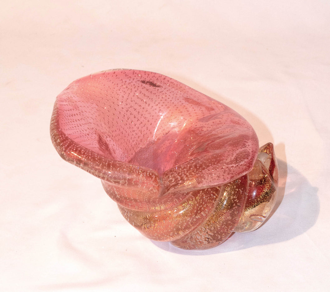 Pink Glass Seashell